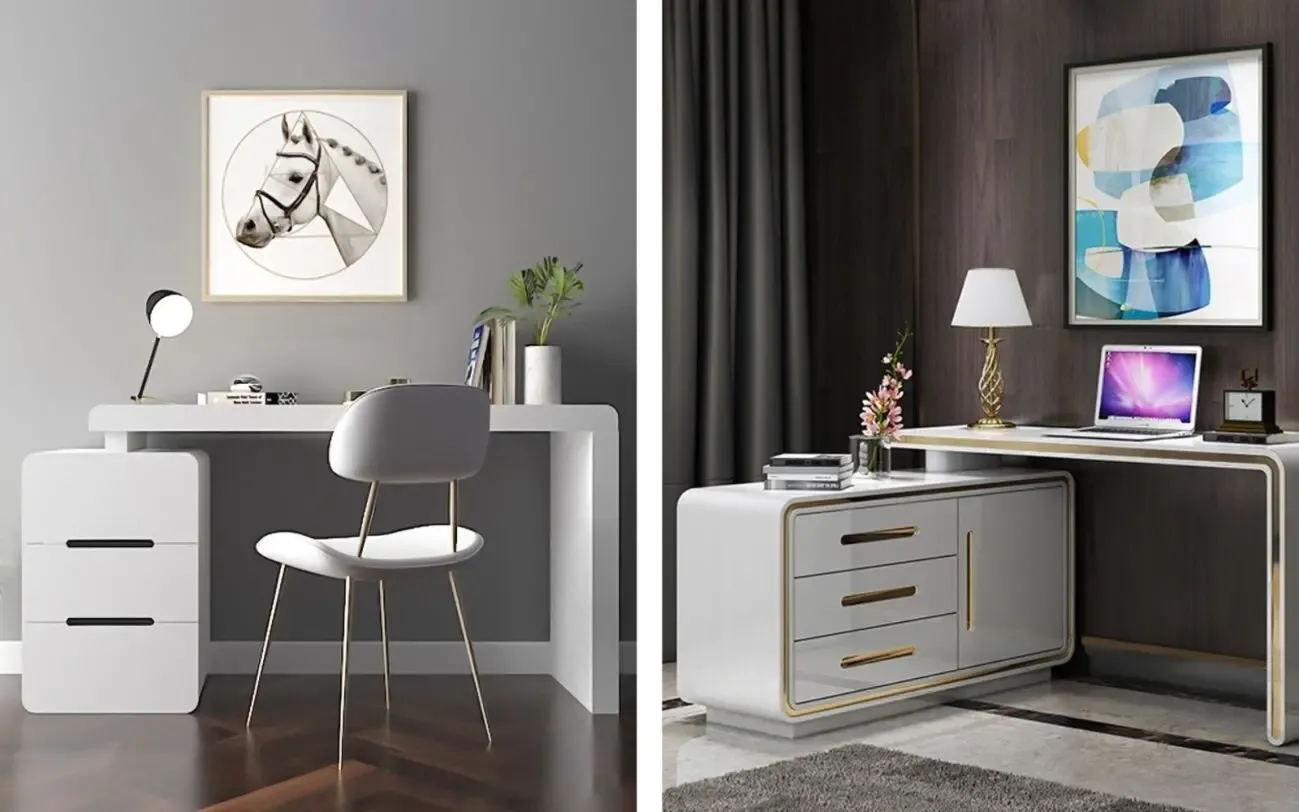 Столешницы для компьютерных столов из акрилового камня под заказ 3