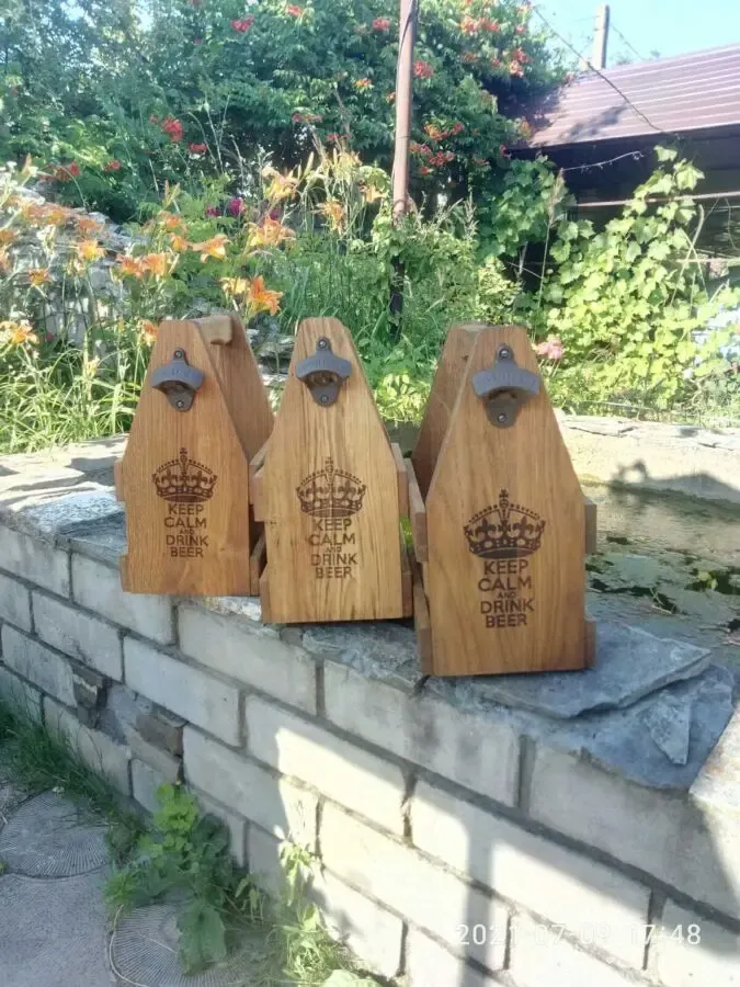 Ящик для пива из дуба