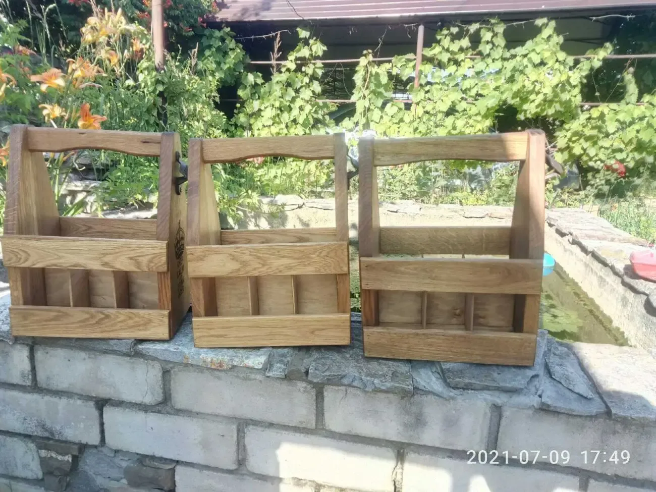 Ящик для пива из дуба 4