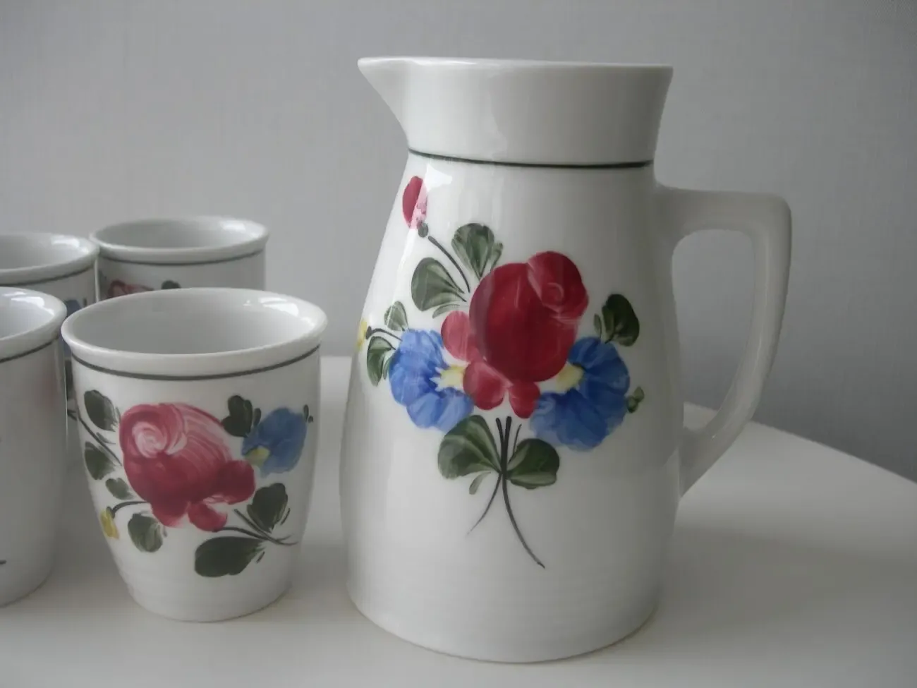 Сервиз, кувшин, стаканы 6 шт, Lilien, Австрия, новый 7