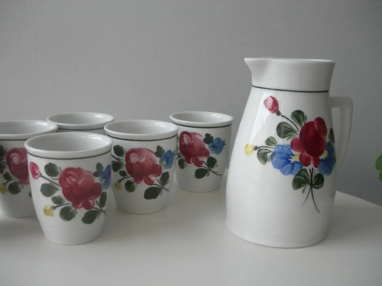 Сервиз, кувшин, стаканы 6 шт, Lilien, Австрия, новый 8
