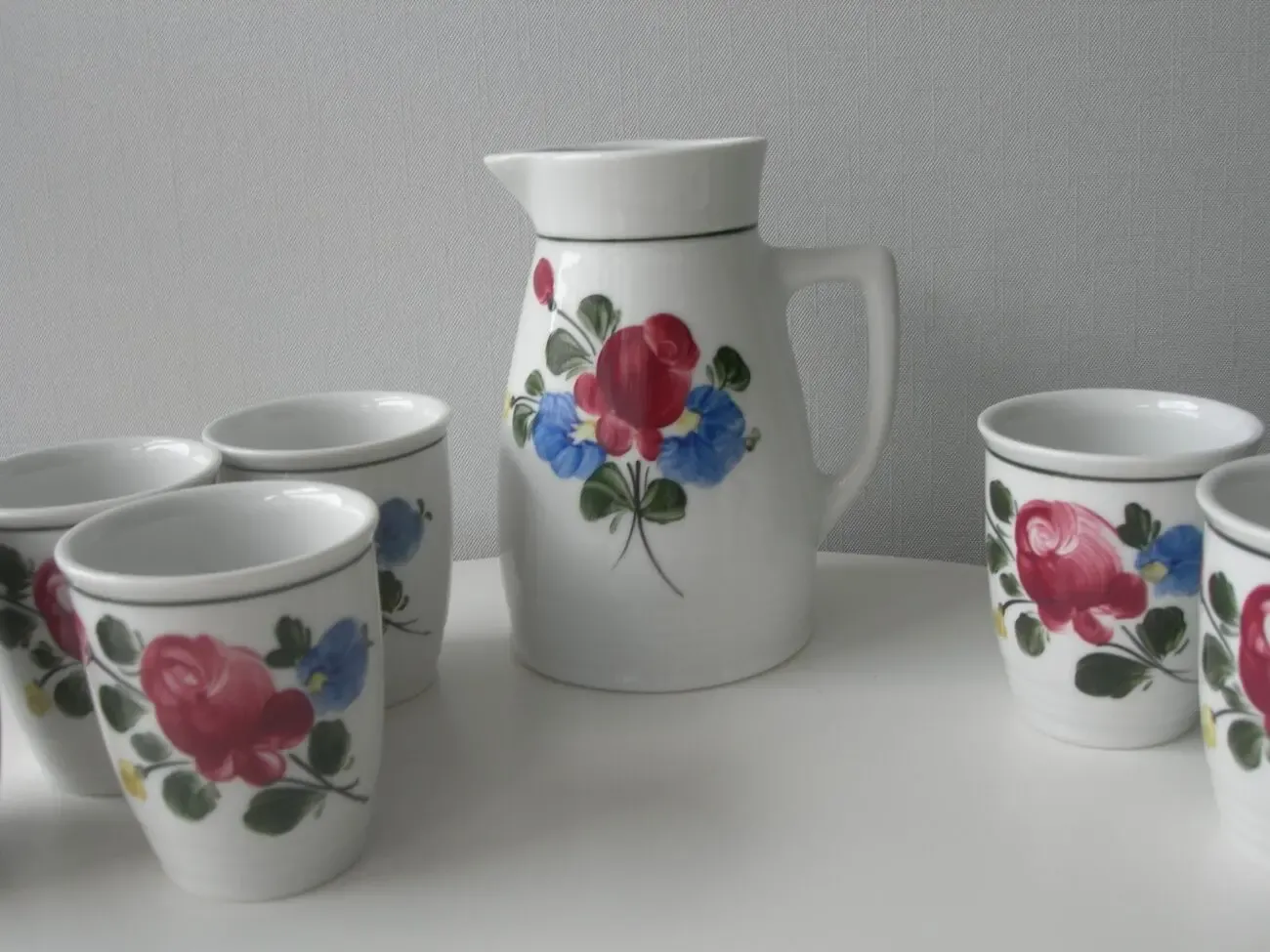 Сервиз, кувшин, стаканы 6 шт, Lilien, Австрия, новый 2