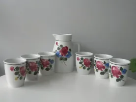 Сервиз, кувшин, стаканы 6 шт, Lilien, Австрия, новый