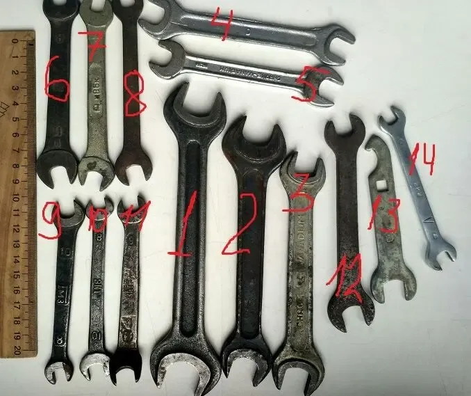 Инструмент ссср  ключ ключи разные,  Chrome- Vanadium 3