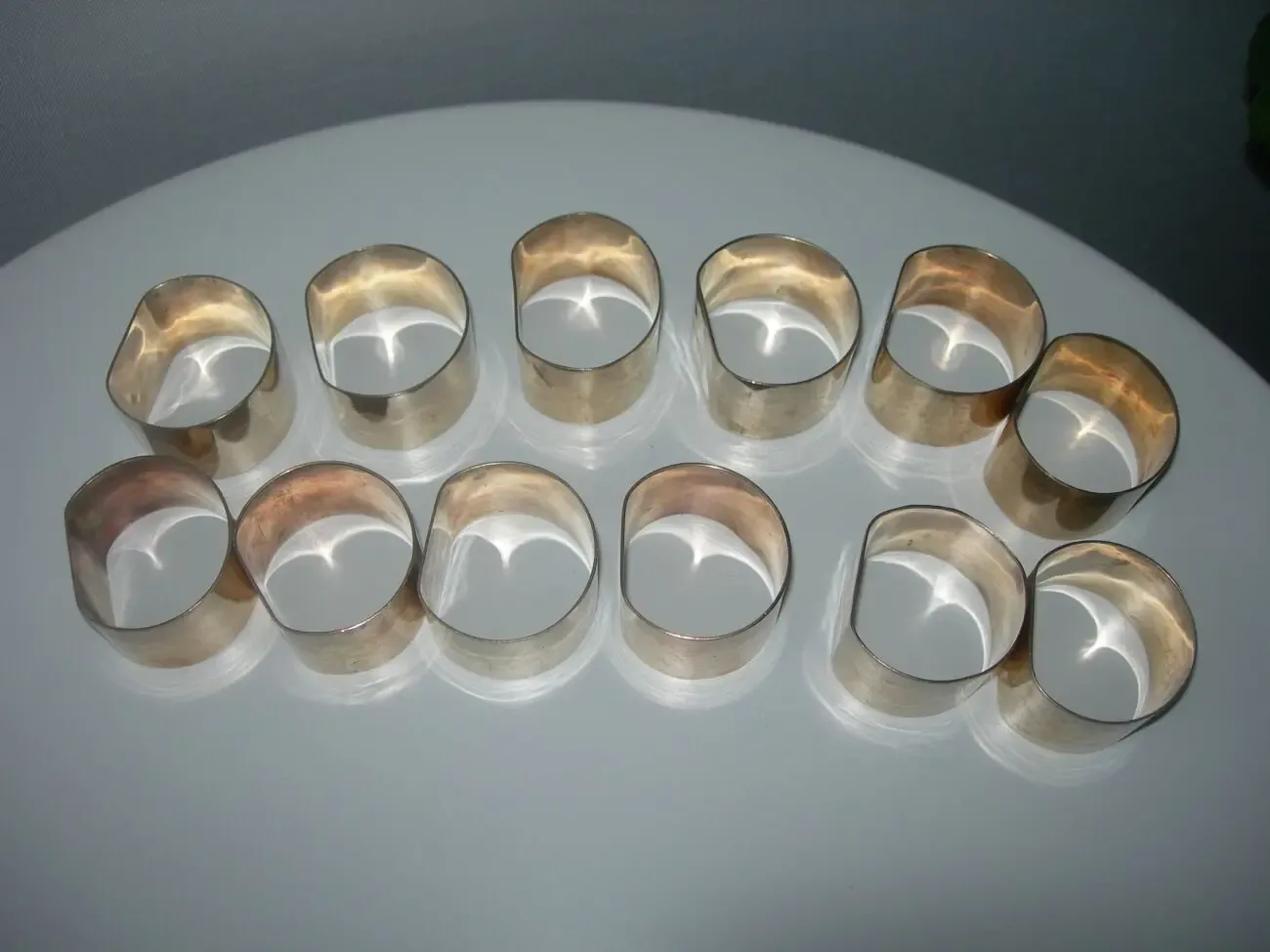 Кольца для салфеток, салфетницы, бронза, Германия, 12 шт 4