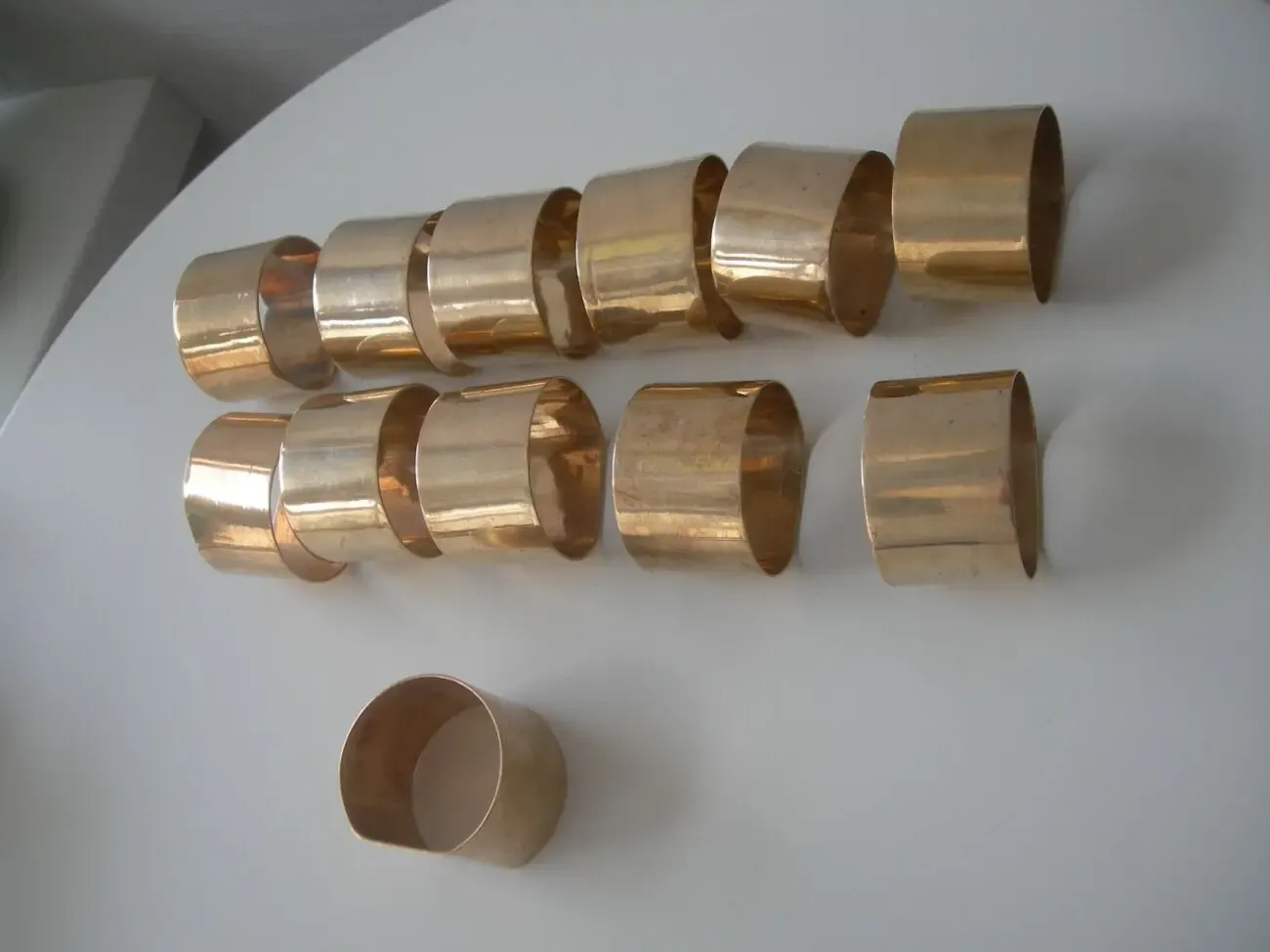 Кольца для салфеток, салфетницы, бронза, Германия, 12 шт