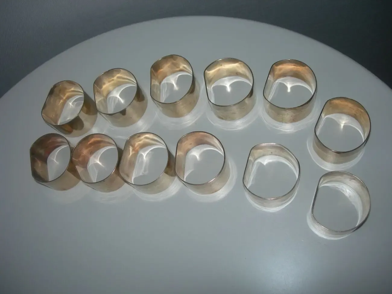 Кольца для салфеток, салфетницы, бронза, Германия, 12 шт 3