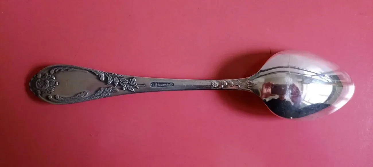 Набор ложек столовых. Мельхиор. 4