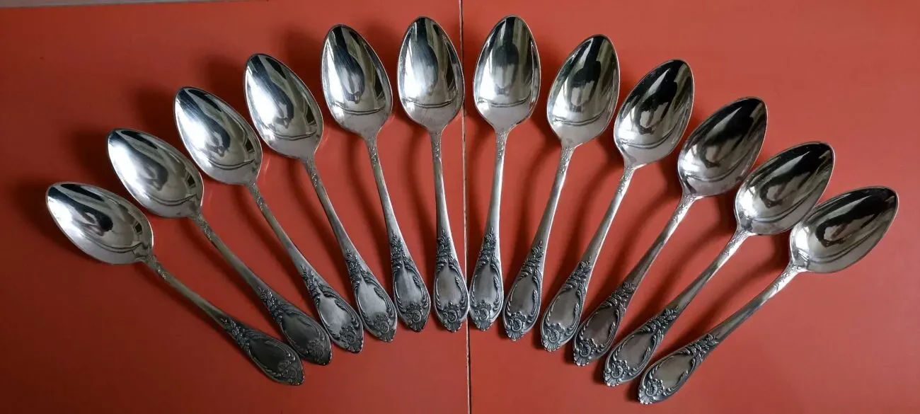Набор ложек столовых. Мельхиор.