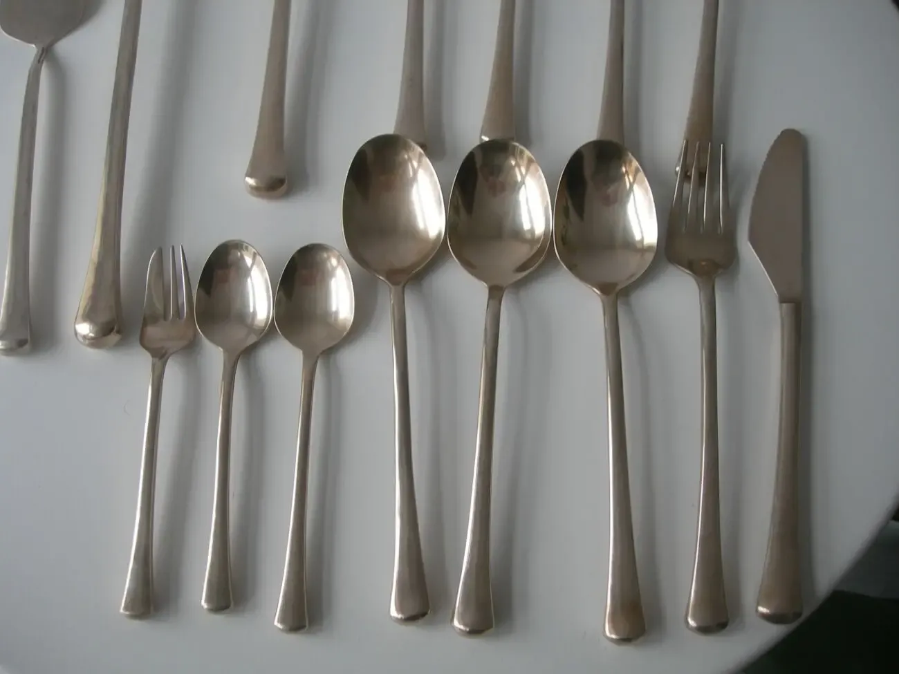 Набор, лопатка, половник, ложки, 15 шт, бронза, Англия 6