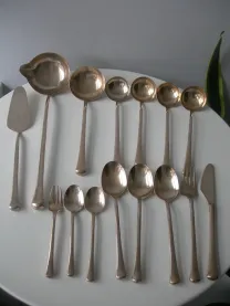 Набор, лопатка, половник, ложки, 15 шт, бронза, Англия