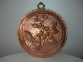 Панно, рельеф, медь, бронза, Англия, с клеймом