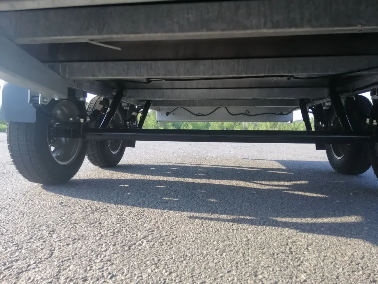 Оцинкованный двухосный легковой прицеп, Рассрочка без% 7