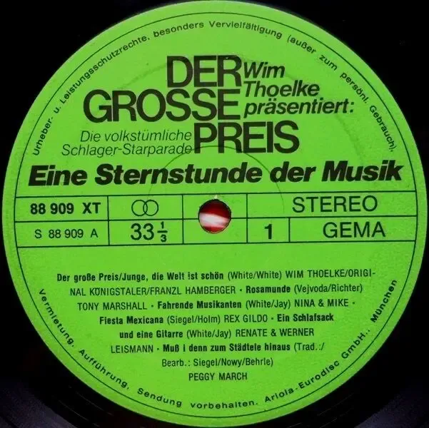 LP Der Große Preis - популярный хит-парад звезд 3