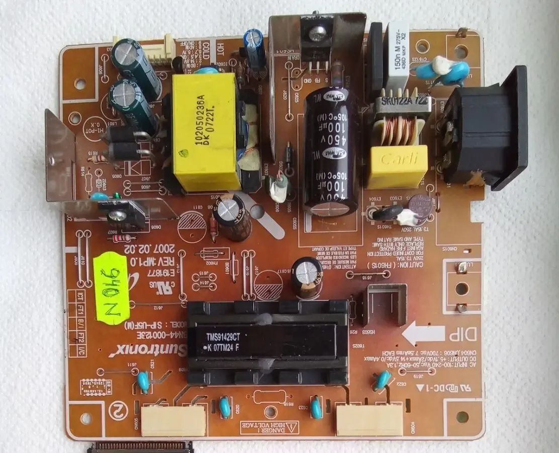 Samsung SyncMaster 940N. БП , инвертор , скалер .