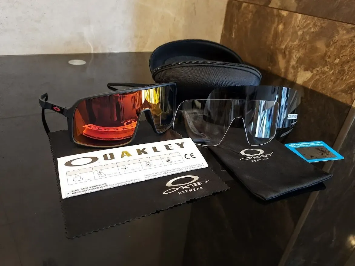 Очки  велосипедные Oakley Sutro Prizm 4 линзы, для вело, бега 3