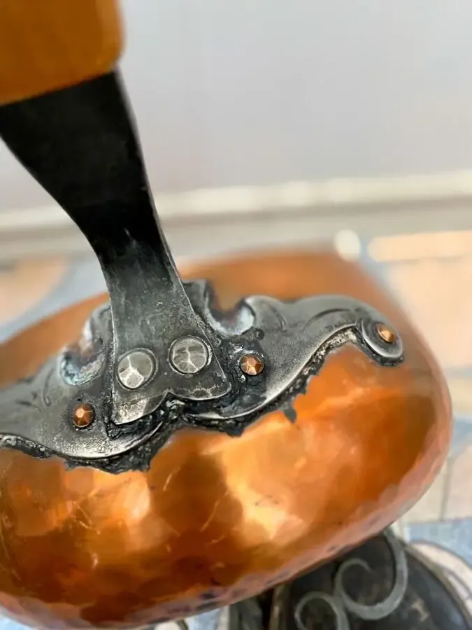 Медный набор для фондю 3