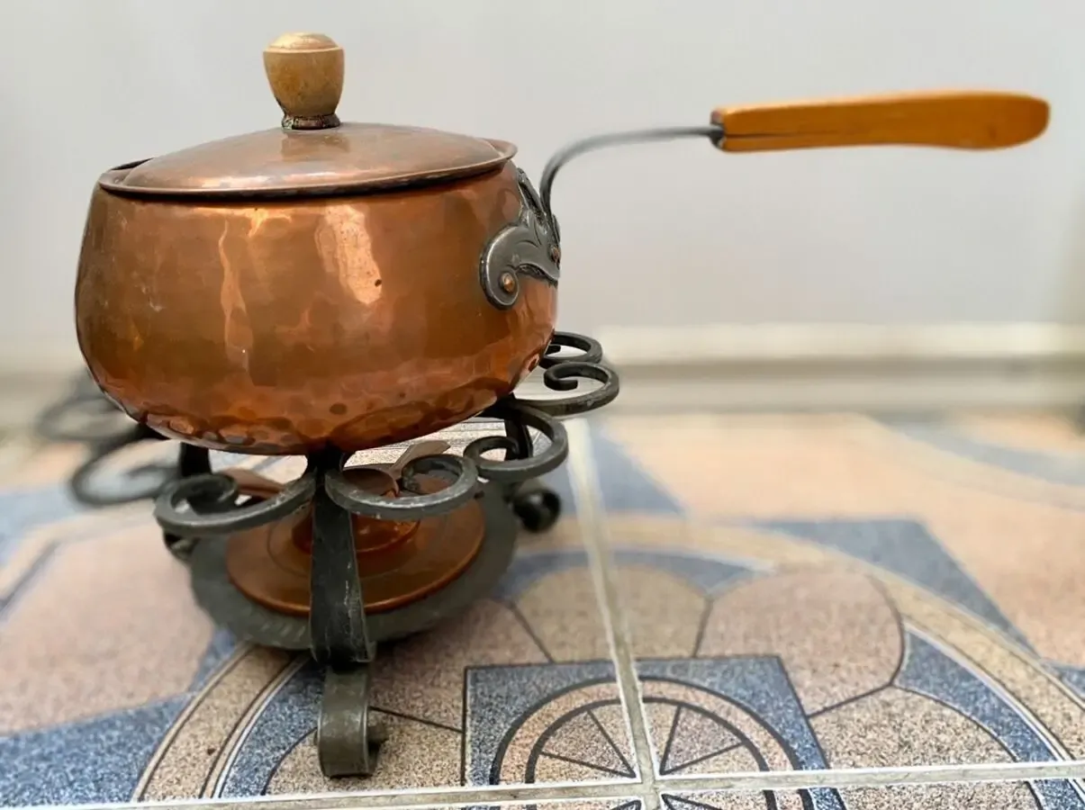 Медный набор для фондю