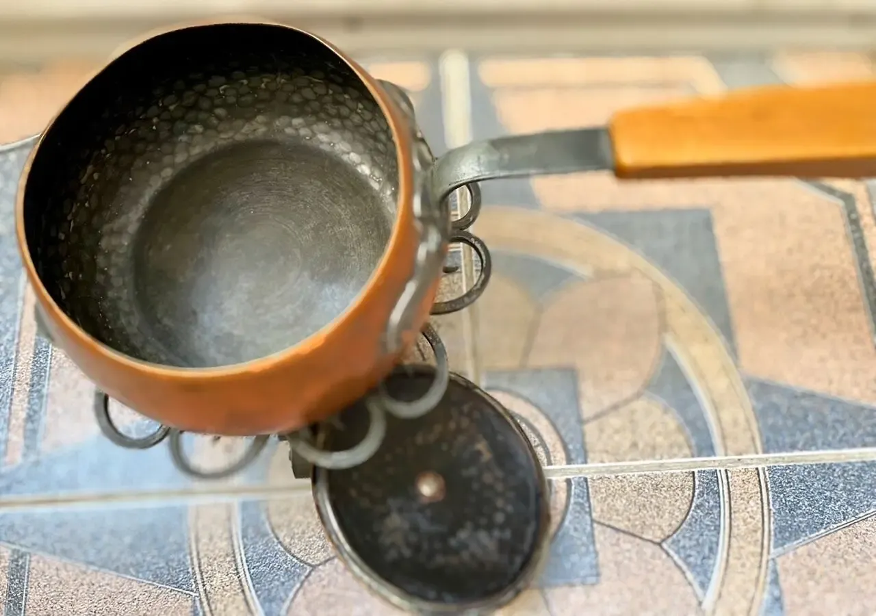 Медный набор для фондю 2