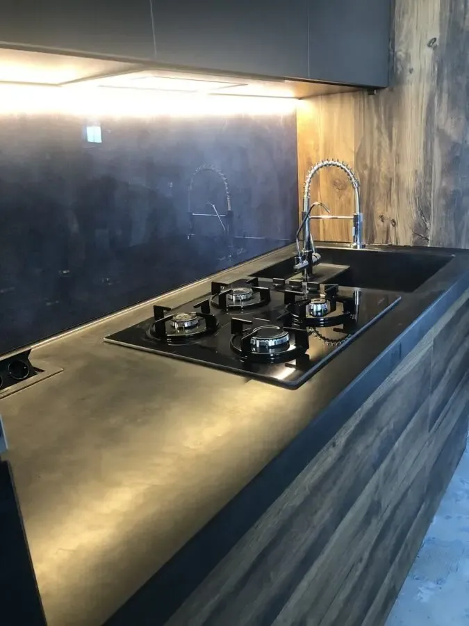 Столешница из бетона кухня барная стойка остров стол барбекю купить