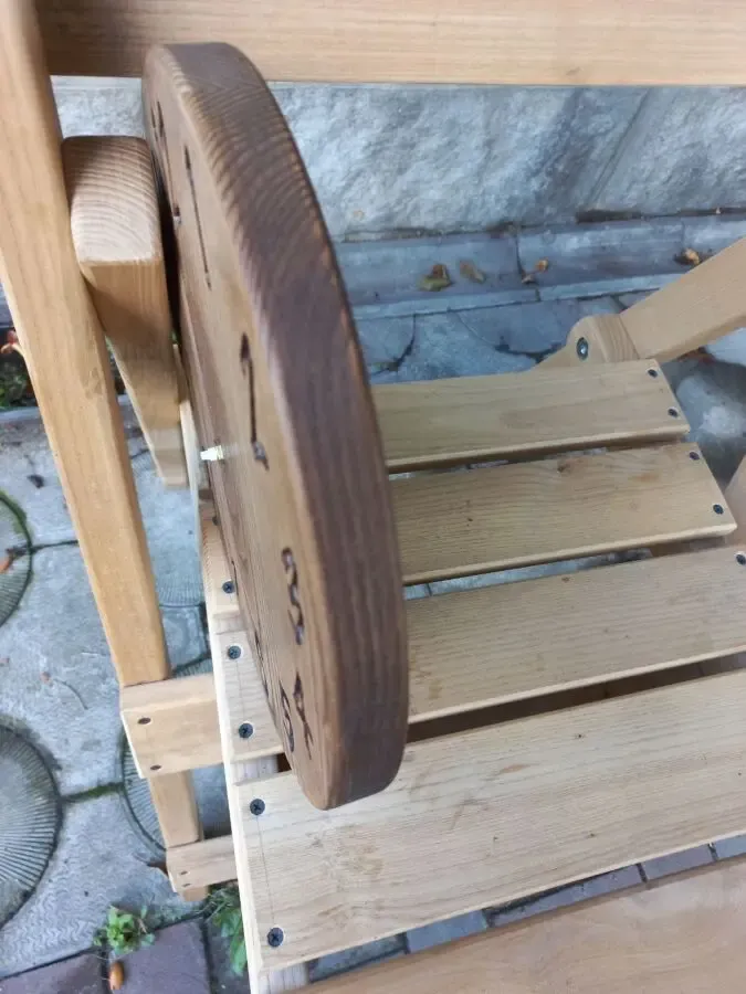 Настенные часы из натурального дерева. Ретро стиль 8 3