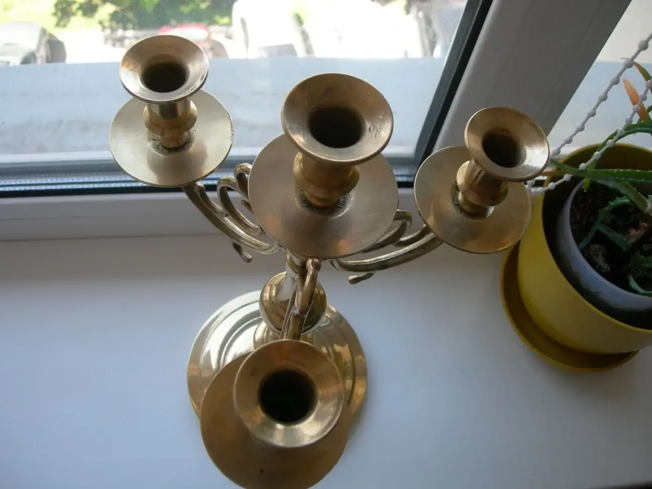 Подсвечник, большой, 4 свечи, 1,7 кг, бронза, Дания 8