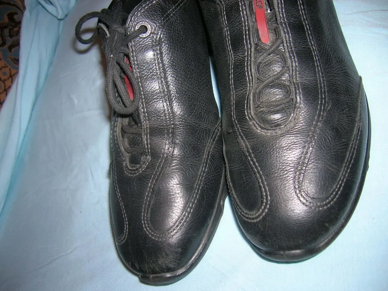 Туфли ЭККО р.38 ст.24.5 кожаные на шнурках весна-осень в школу 5