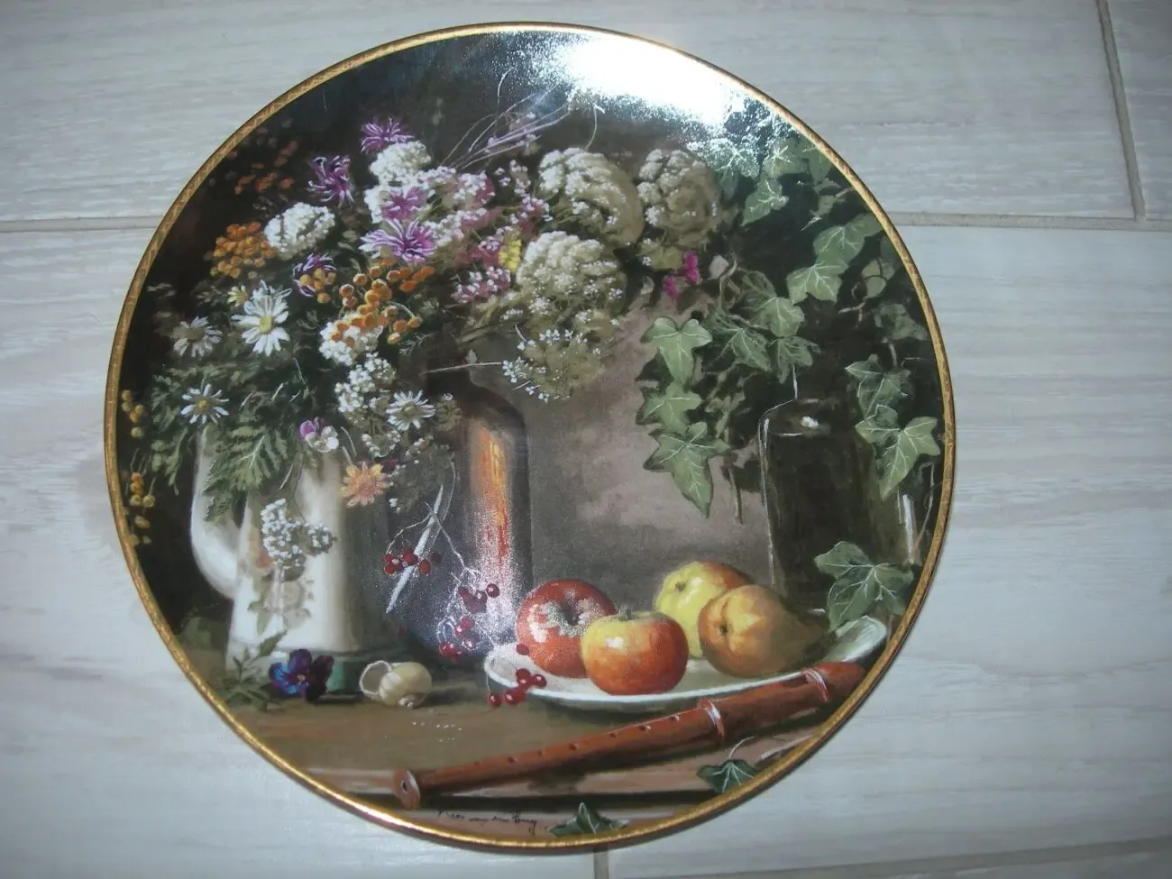 Тарелка, Натюрморт с полевыми цветами, Royal Mosa, Голландия 2