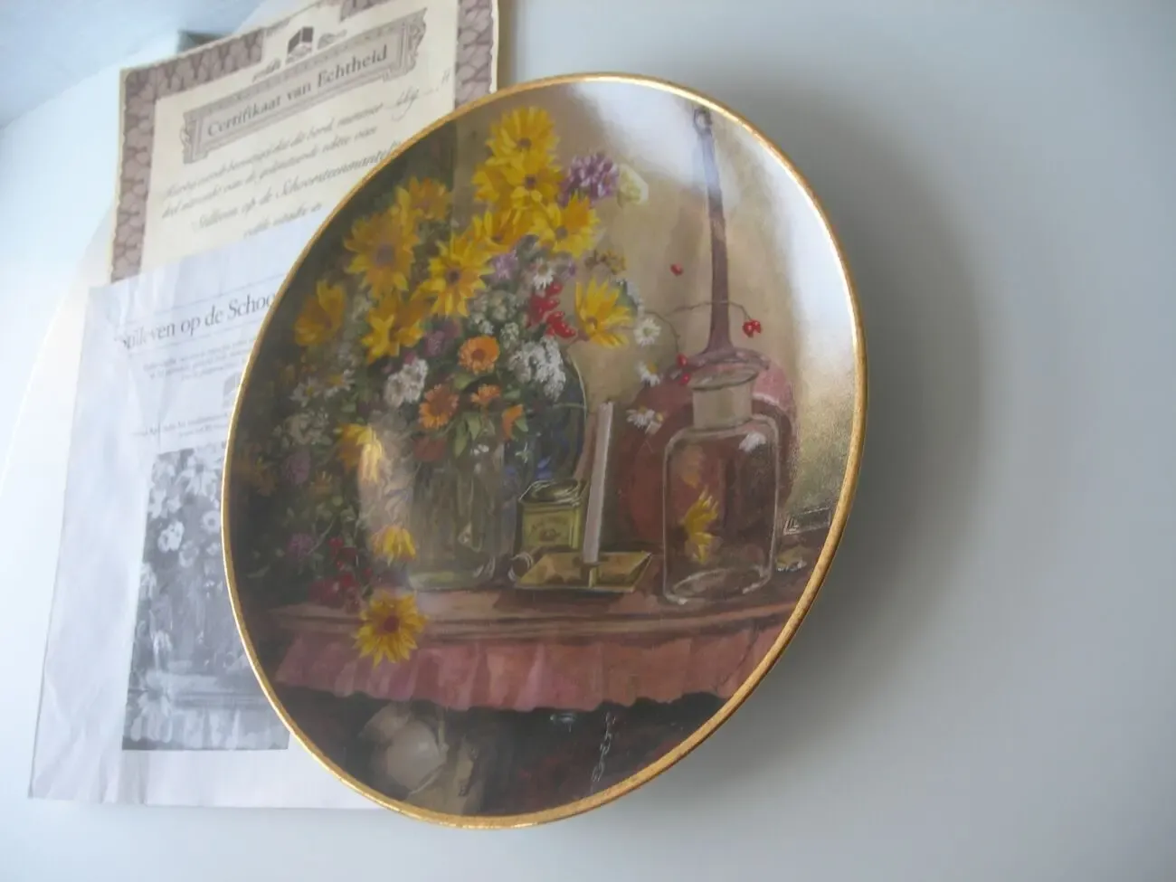 Тарелка, Натюрморт на каминной полке, Royal Mosa, Голландия 3