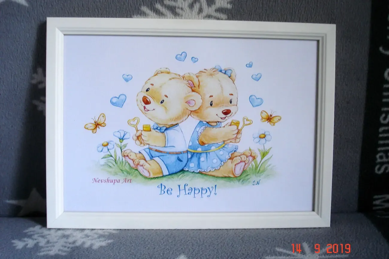 Репродукции авторских акварельных картин в детскую 2