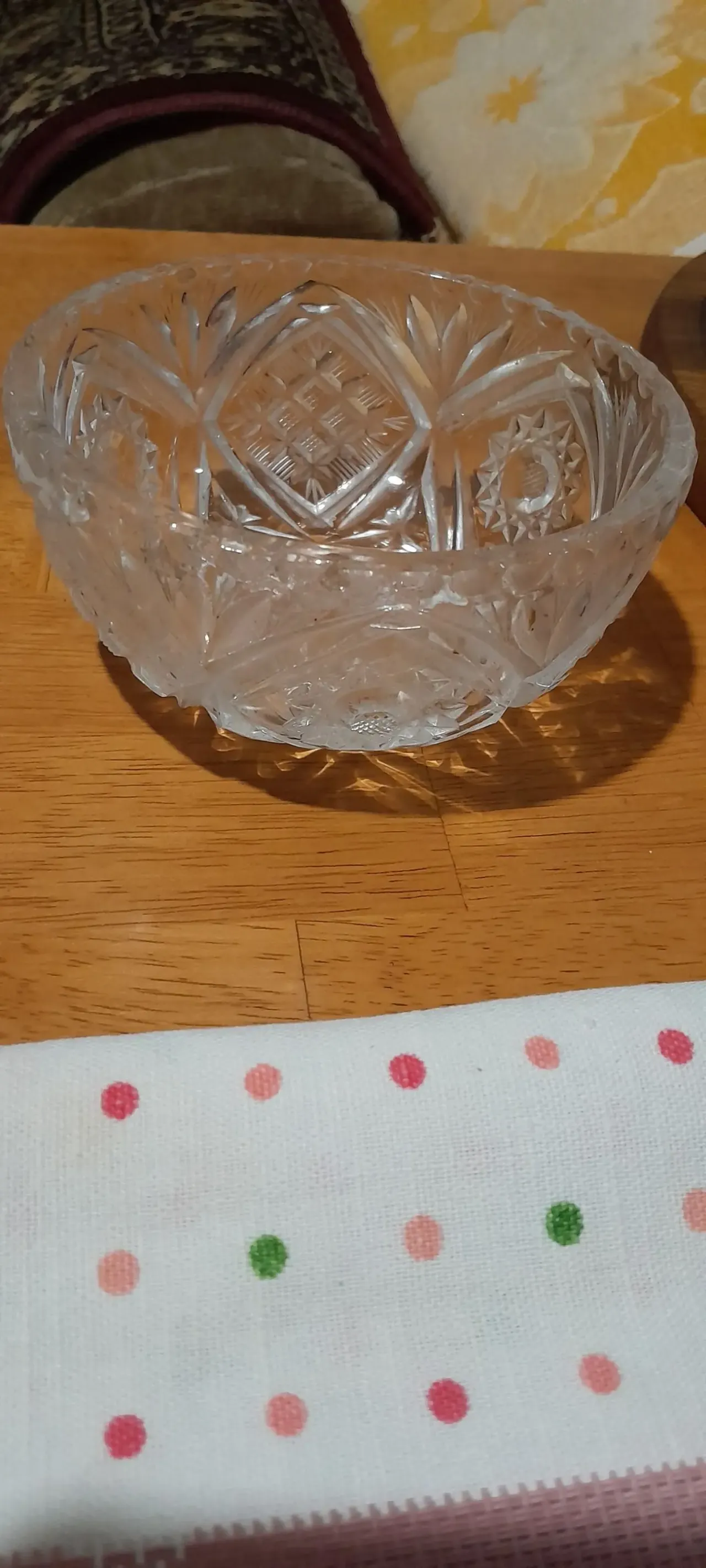 Красивая хрустальная конфетница. Ретро 10