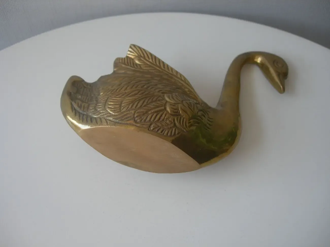 Ваза, cалфетница, Лебедь, бронза, Германия 4