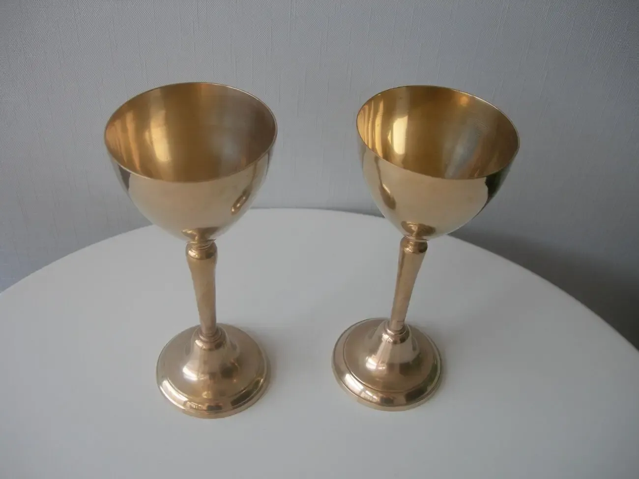 Бокалы, бронза, Англия, большие, пара 3