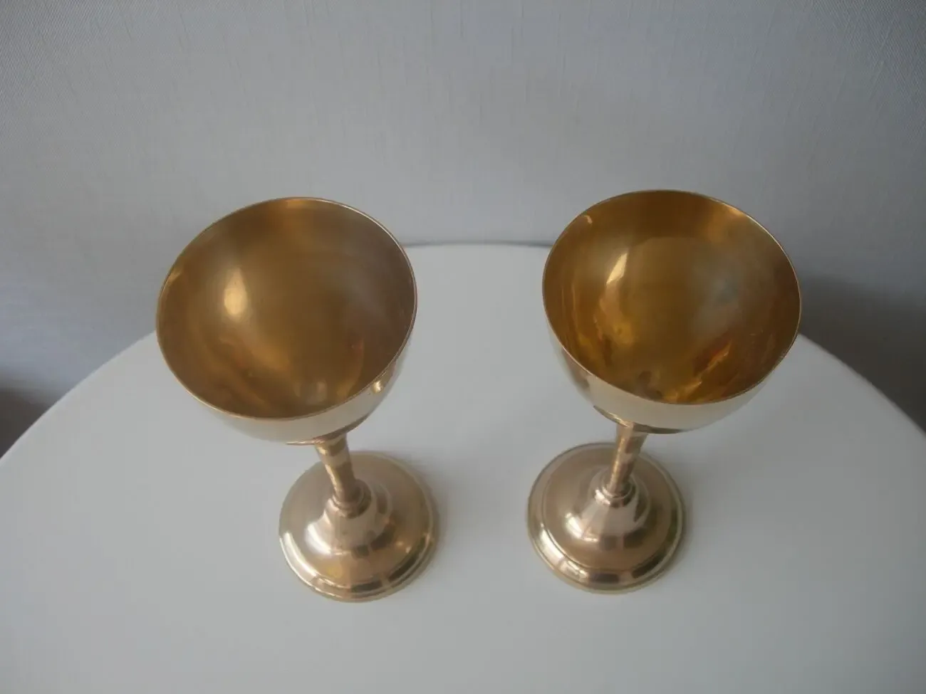 Бокалы, бронза, Англия, большие, пара 2