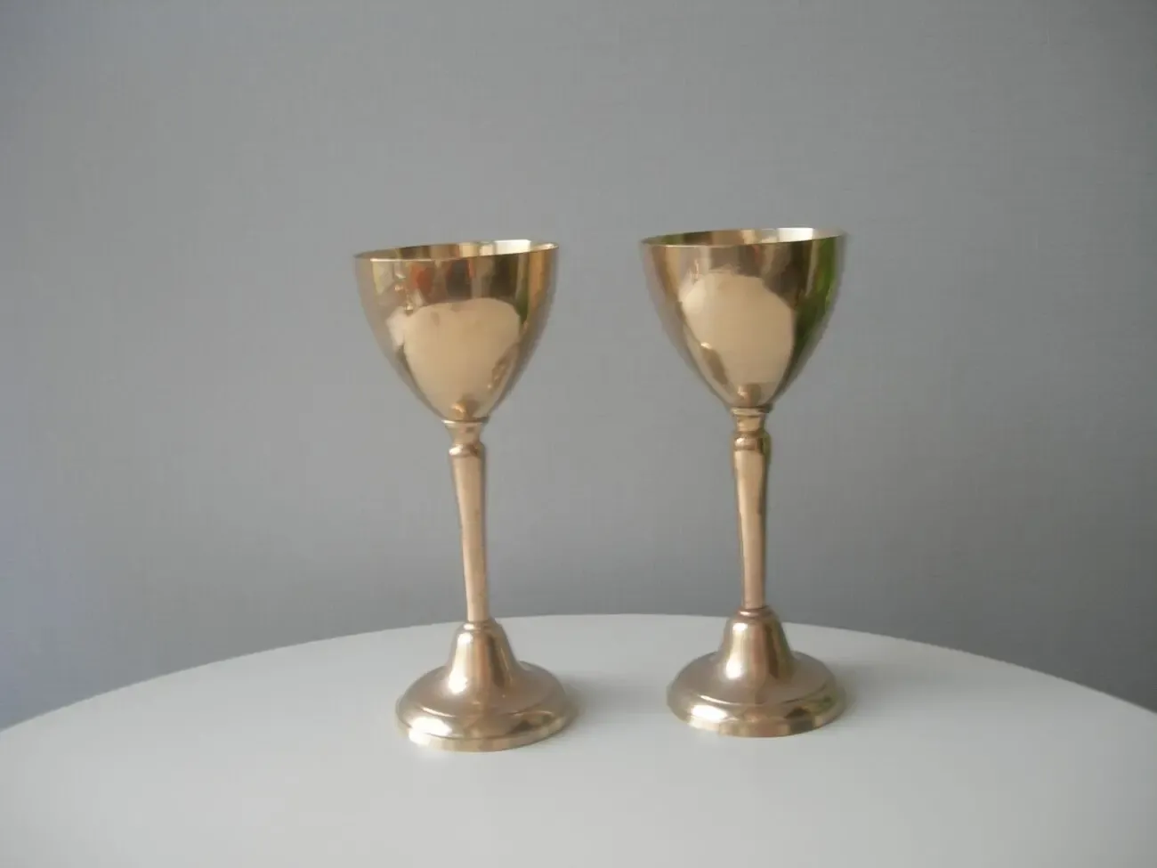 Бокалы, бронза, Англия, большие, пара 4