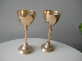 Бокалы, бронза, Англия, большие, пара