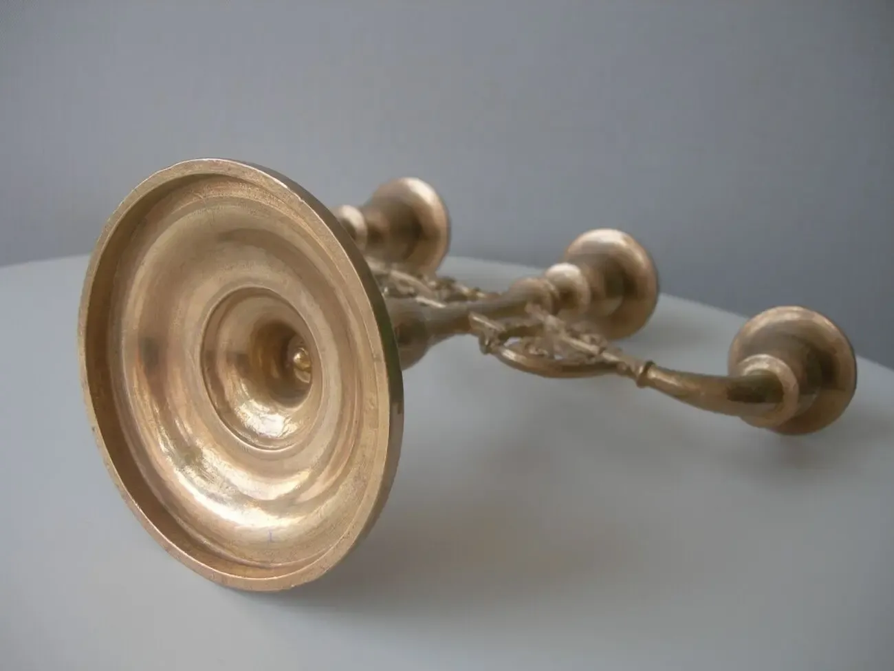 Подсвечник, на 3 свечи, бронза, Дания 3