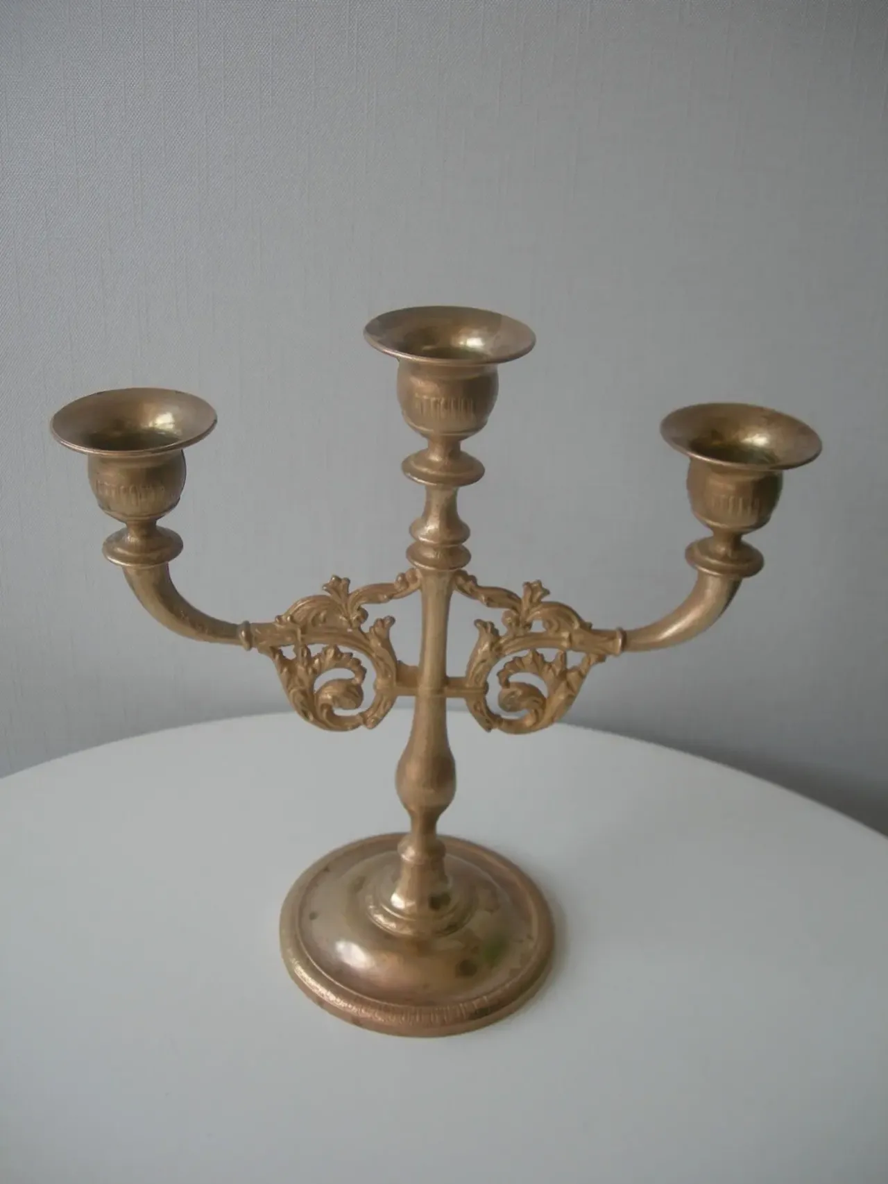 Подсвечник, на 3 свечи, бронза, Дания 2