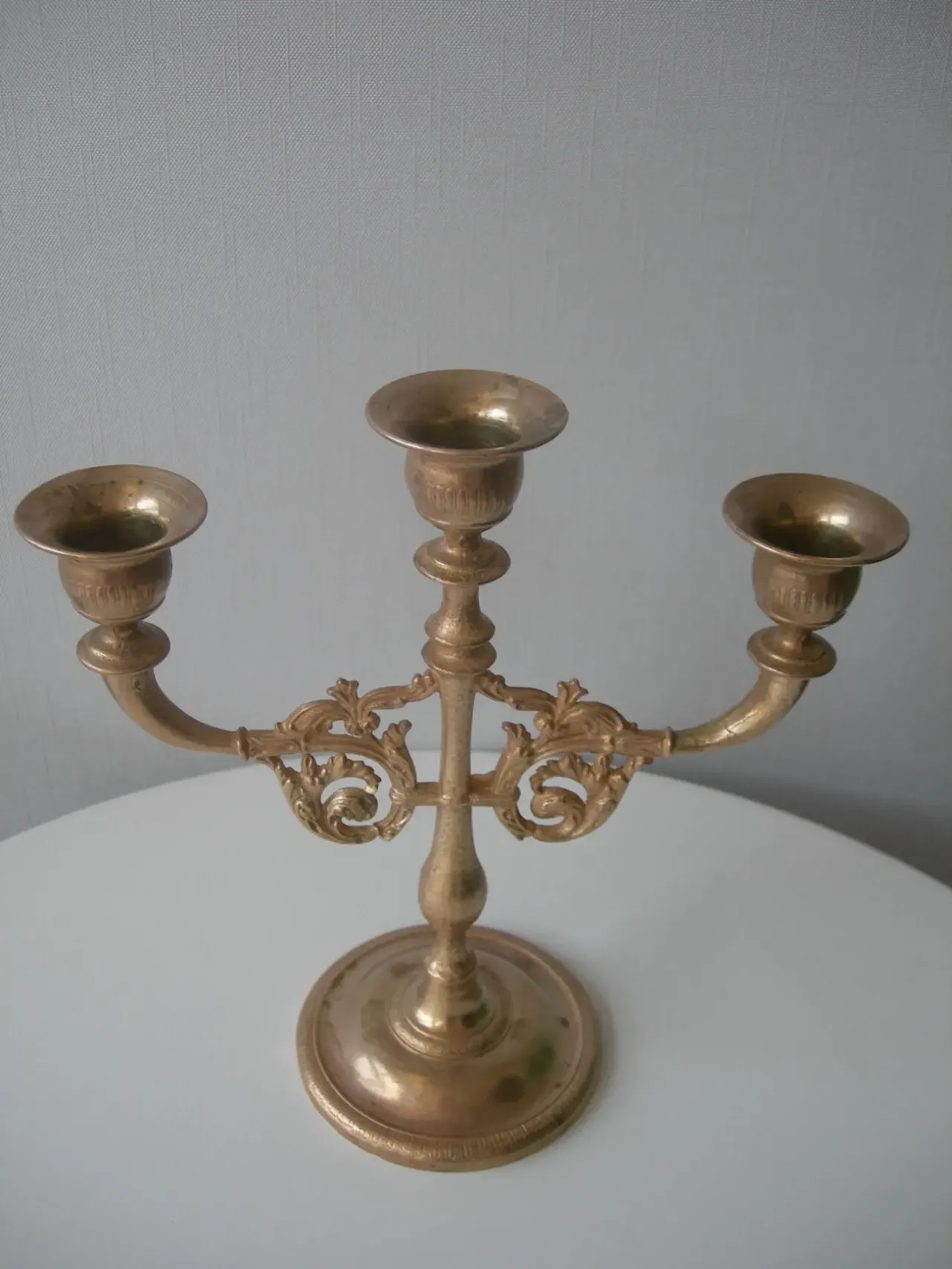 Подсвечник, на 3 свечи, бронза, Дания 6