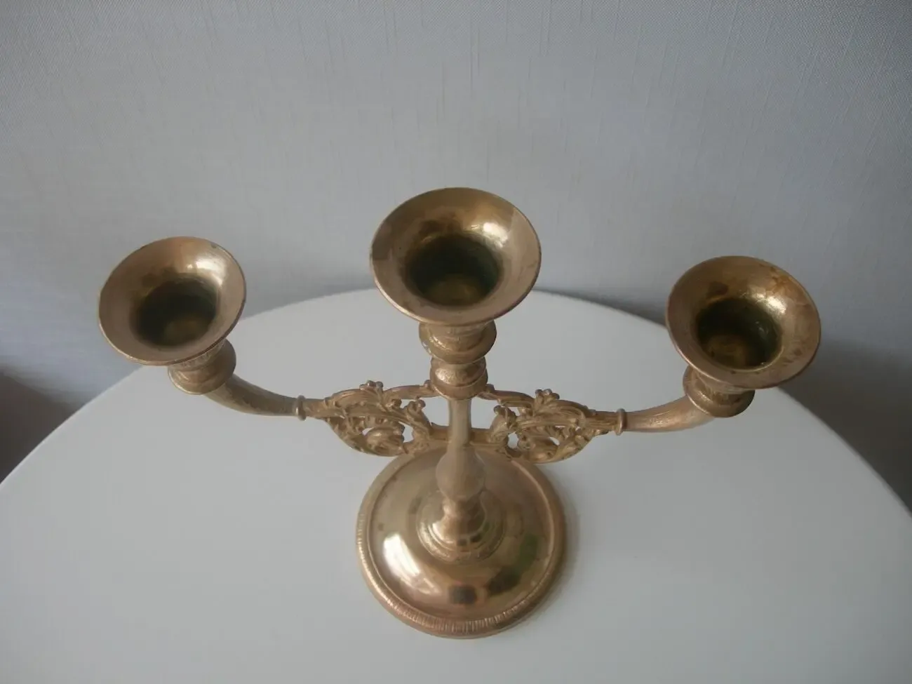 Подсвечник, на 3 свечи, бронза, Дания 4