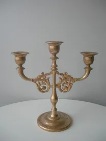 Подсвечник, на 3 свечи, бронза, Дания