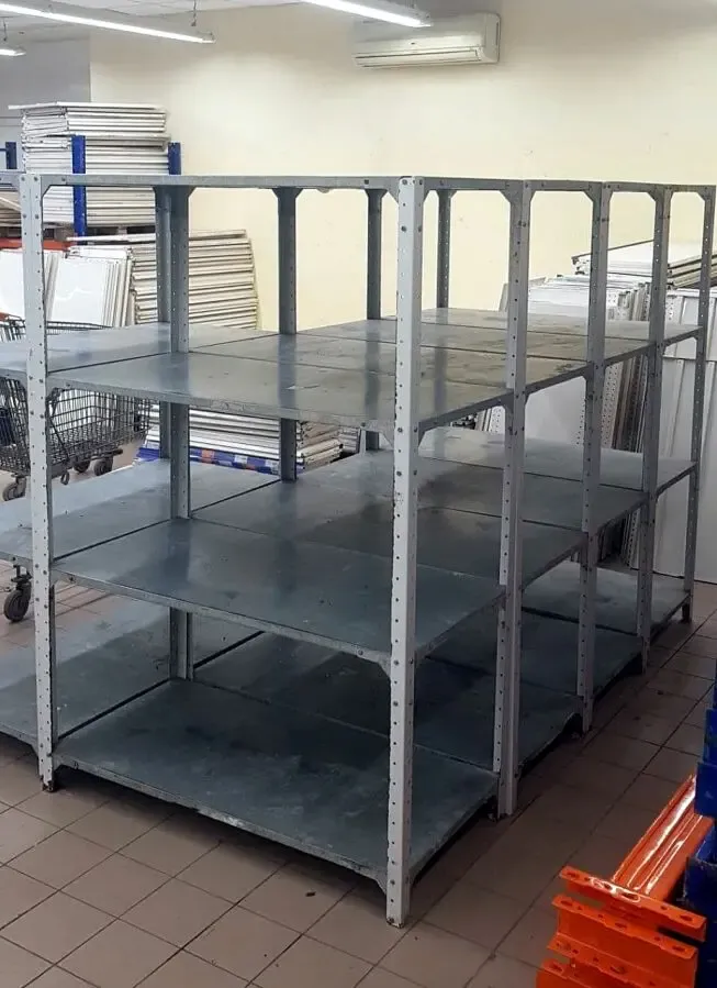 Стеллаж полка б/у металлический подсобный, складской, гараж, кладовку 4