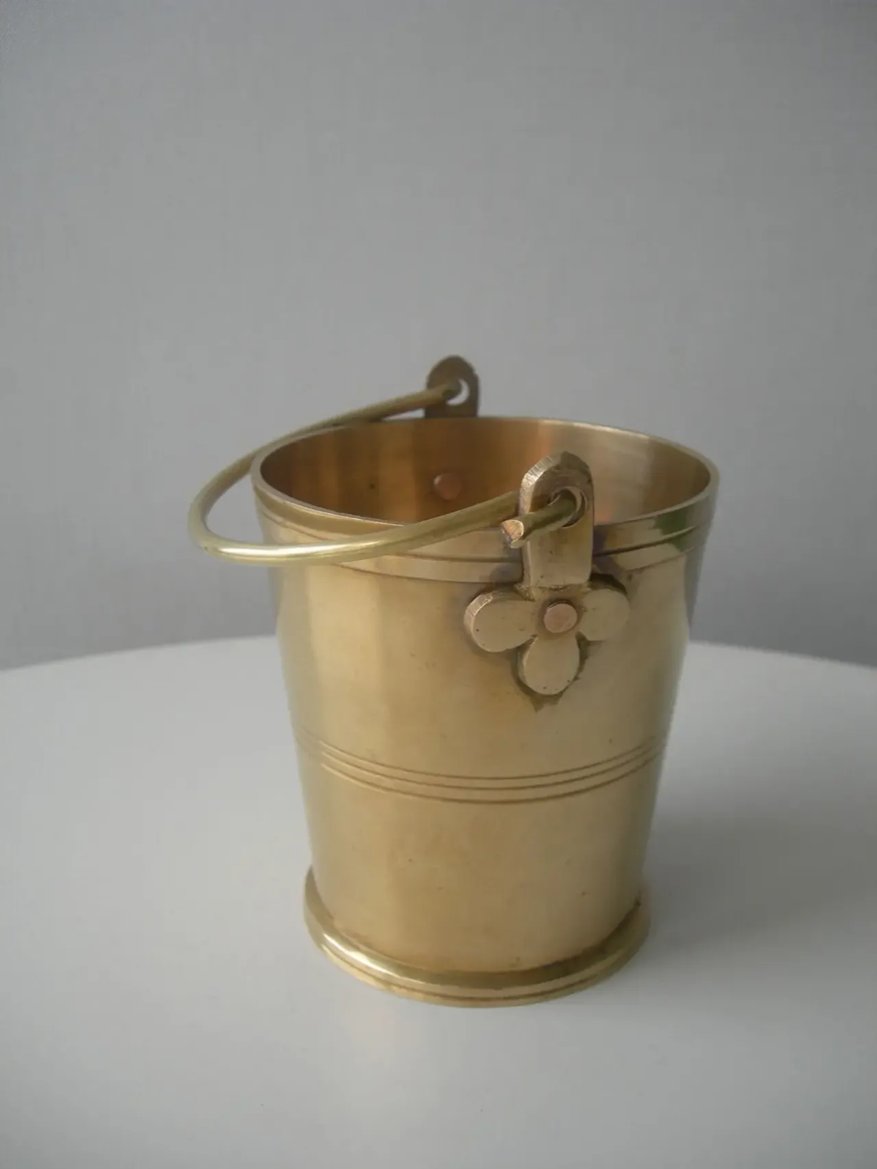Карандашница, ведерко, ведро, бронза, цельнолитая, Дания
