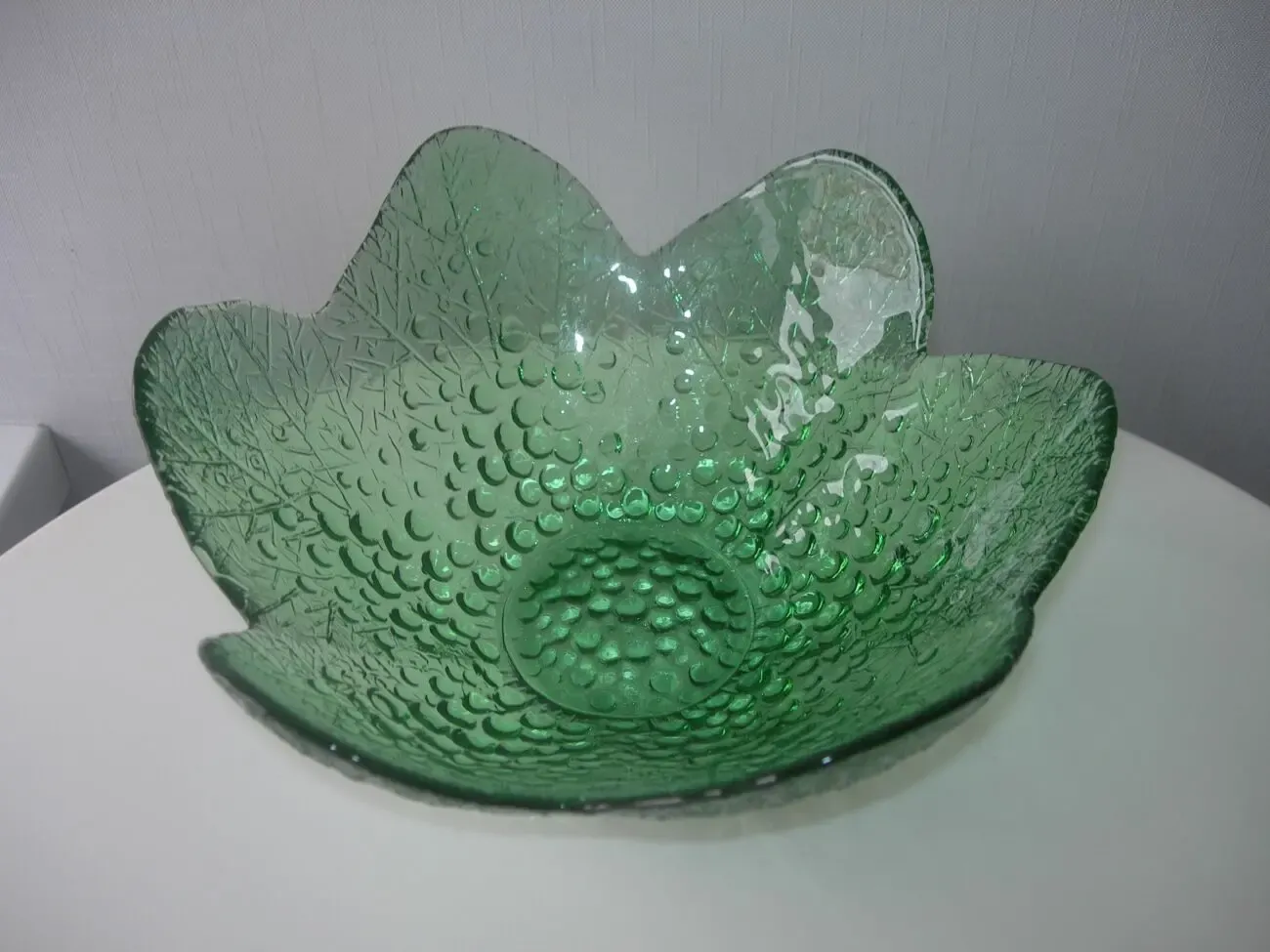 Ваза, цветное стекло, зеленое стекло, новая 8