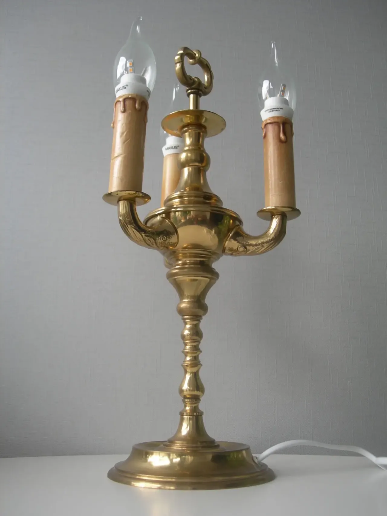 Лампа настольная, торшер, бронза, Англия, номерная 2