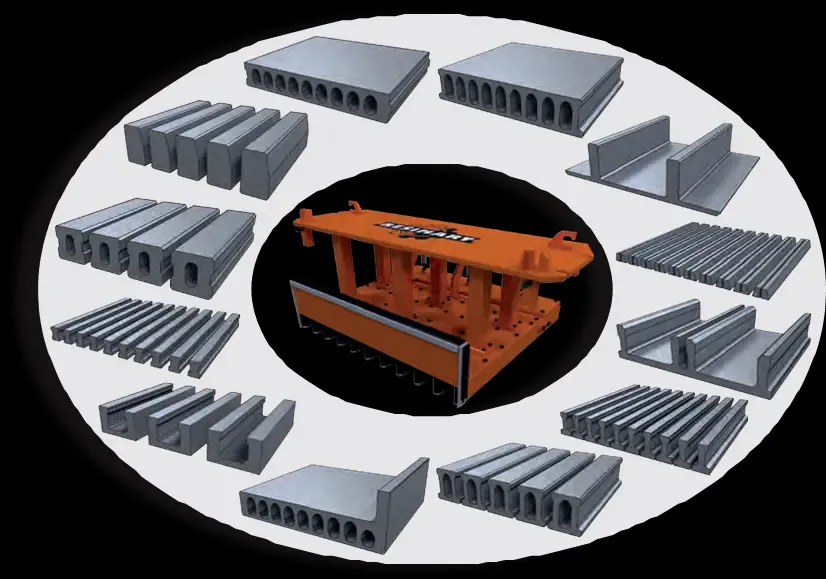 Экструдер для производства пустотных плит, Rezimart Испания