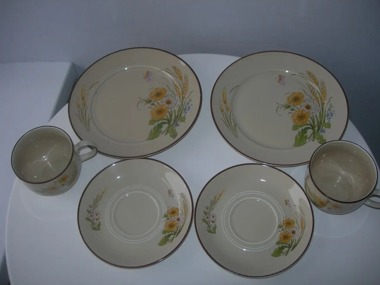 Чайная тройка, тарелка, чашка, Mitterteich Bavaria, Германия 3