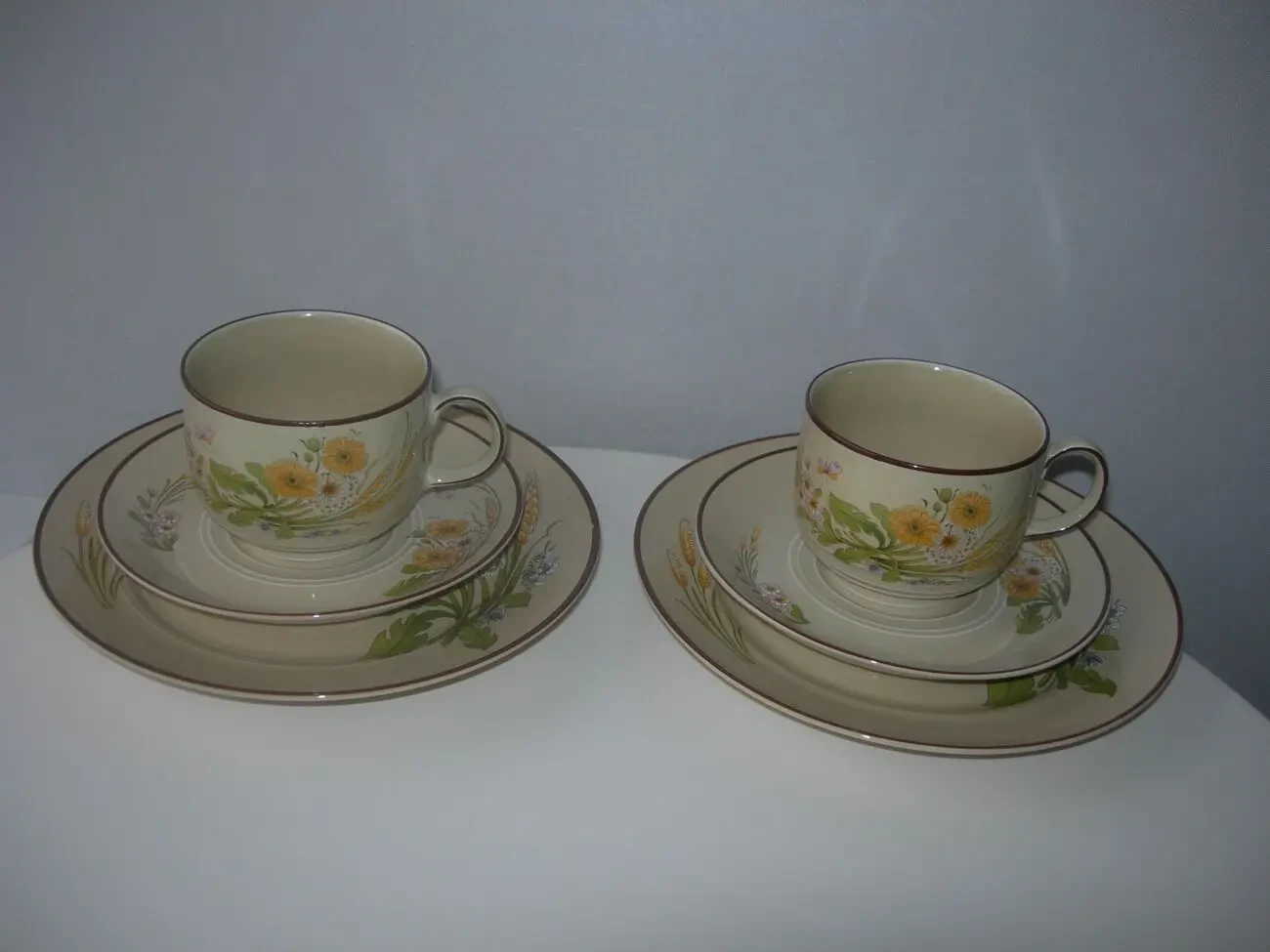 Чайная тройка, тарелка, чашка, Mitterteich Bavaria, Германия 9
