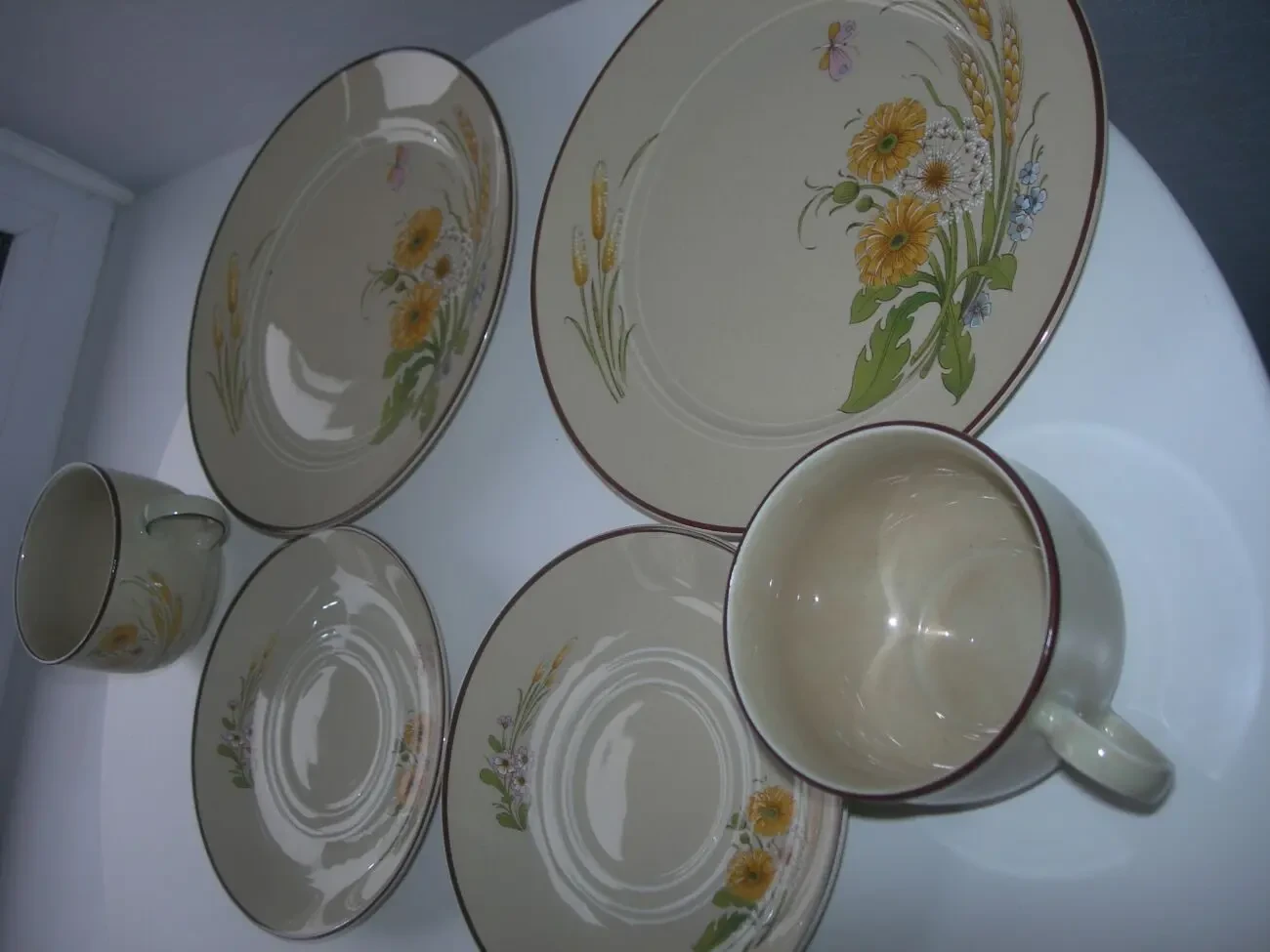 Чайная тройка, тарелка, чашка, Mitterteich Bavaria, Германия 5