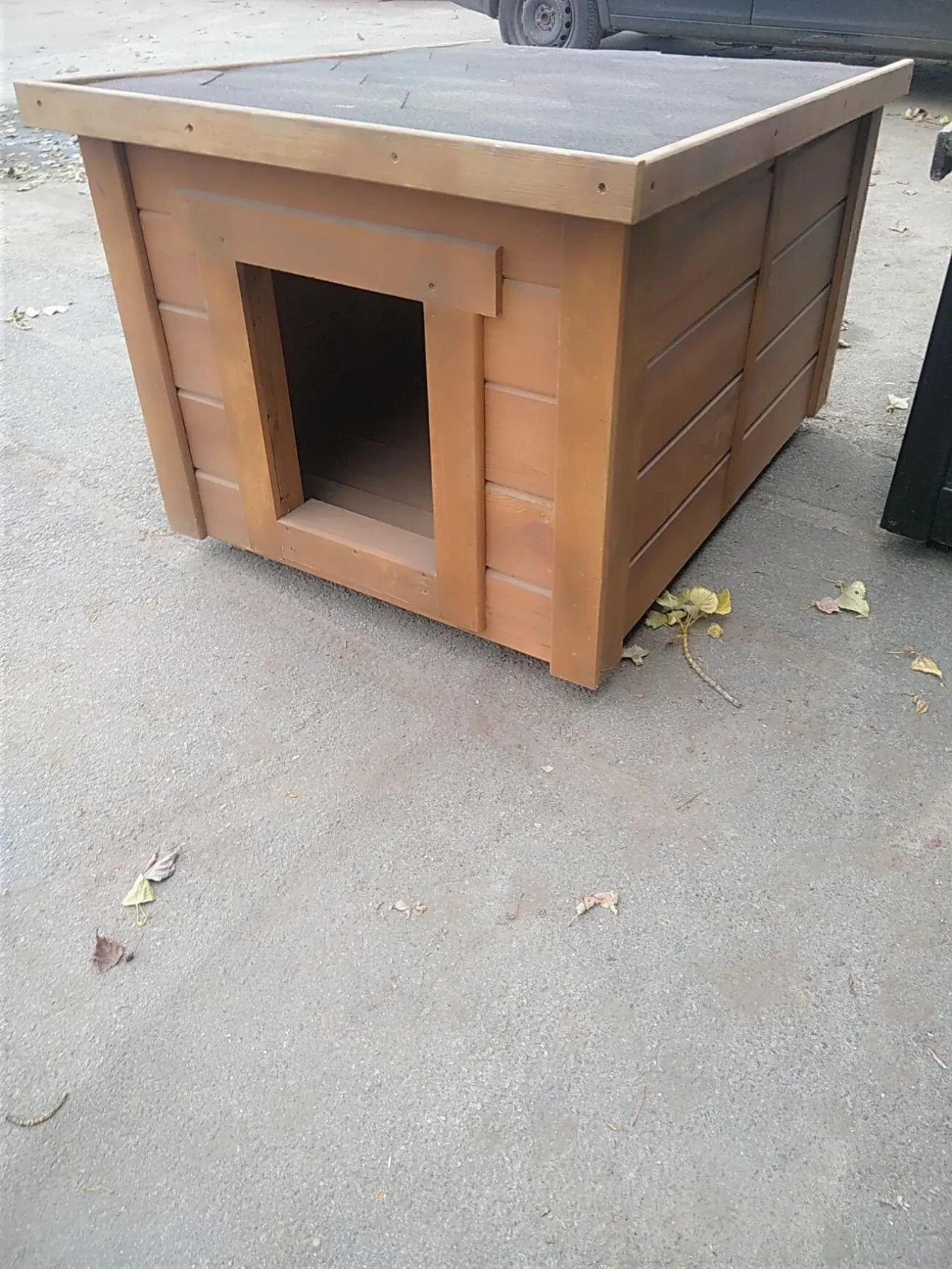 Будка для собак утепленная. будка для собаки из дерева. собачья будка. 5